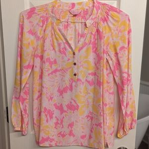 Lilly Pulitzer Silk Elsa Top XS